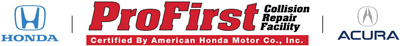 Honda and Acura ProFirst certified collision repair facility