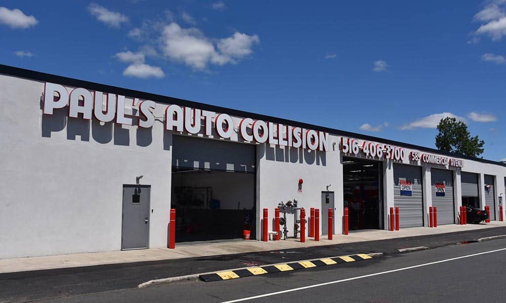 CSN Paul's Auto Collision body shop in Garden City, NY